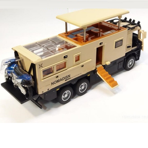 ماشین اسباب بازی کامیون کمپر مرسدس بنز نخودی مقیاس 1:24 BENZ NOMADISN_اسباب بازی